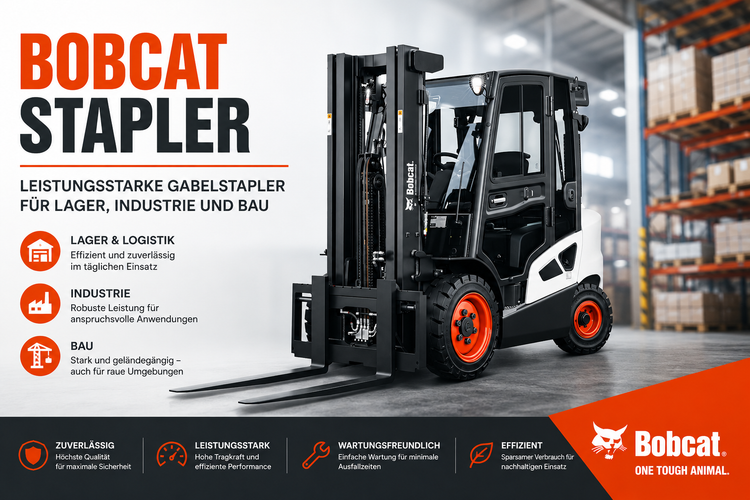 Bobcat Stapler – Leistungsstarke Gabelstapler für Lager, Industrie und Bau