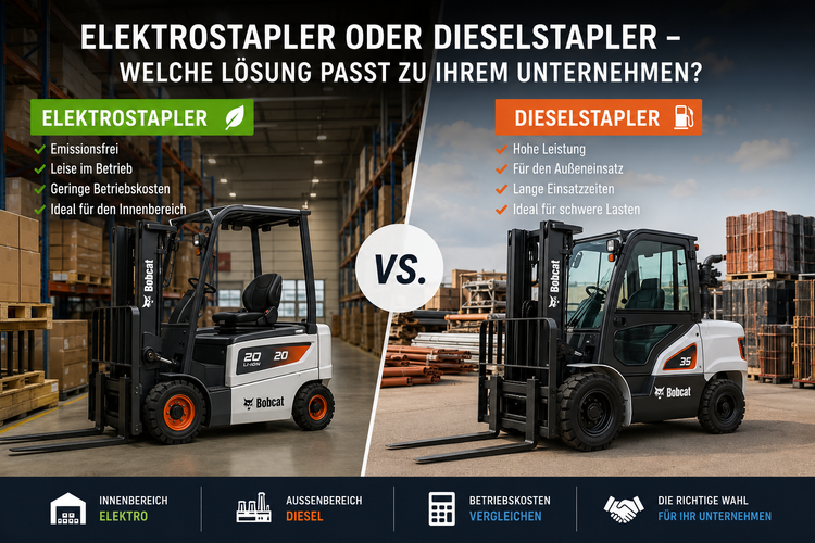 Elektrostapler oder Dieselstapler – Welche Lösung passt zu Ihrem Unternehmen?