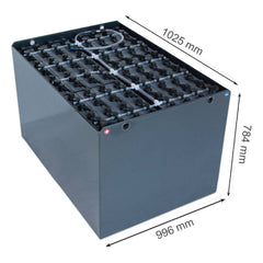 80V Gabelstaplerbatterie 6 PzS 930 Ah DIN A (1025 * 996 * 784mm L/B/H) Trog 57019070 inkl. Aquamatik
