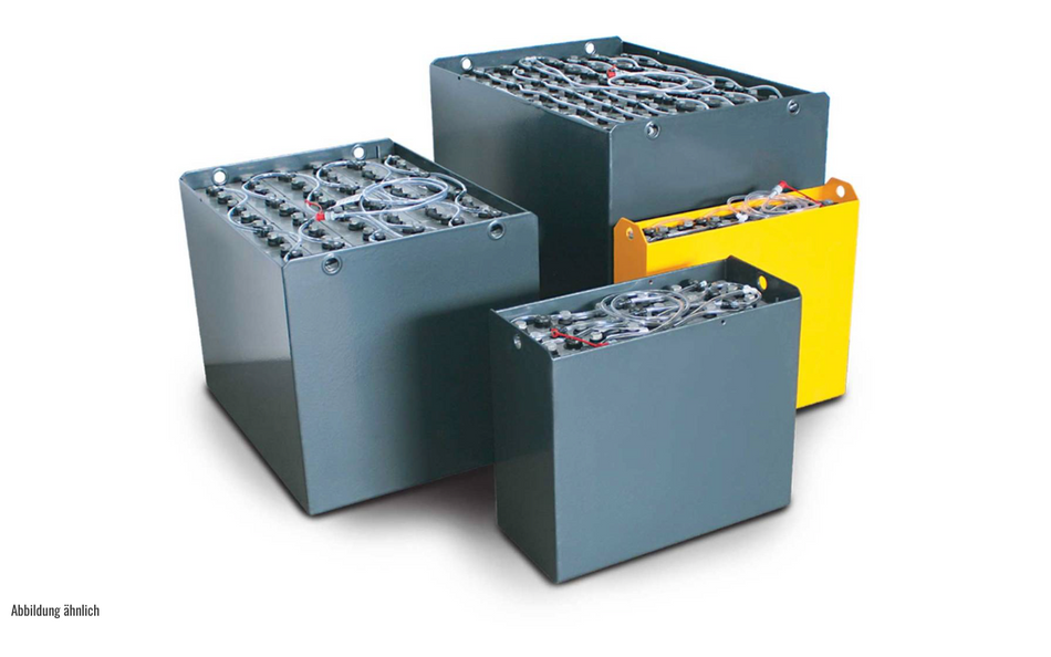 24V Gabelstaplerbatterie 2 PzS 180 Ah (643 * 196 * 569mm L/B/H) Trog 57314055 inkl. Aquamatik + Trennstege im Trog
