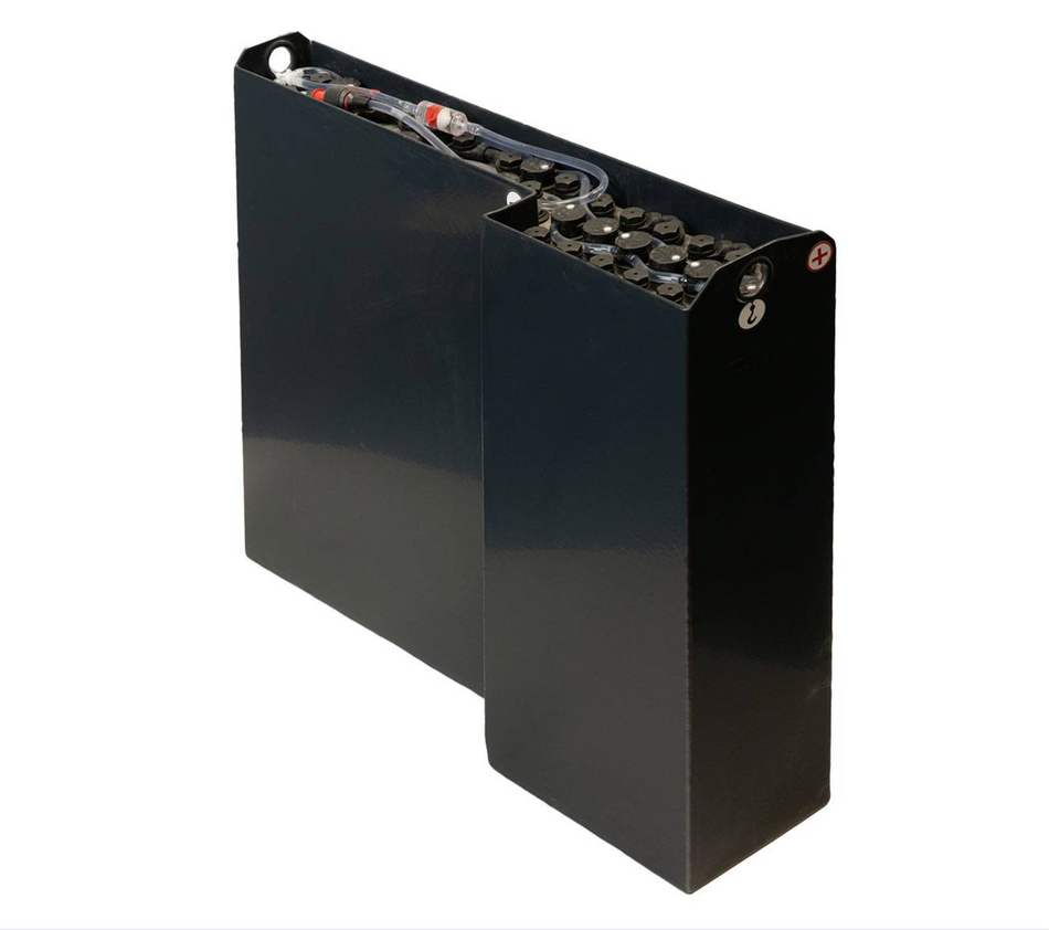 24V Gabelstaplerbatterie 2 PzB 200 Ah (762 * 171 * 687mm L/B/H) L-Trog 57304032 inkl. Aquamatik