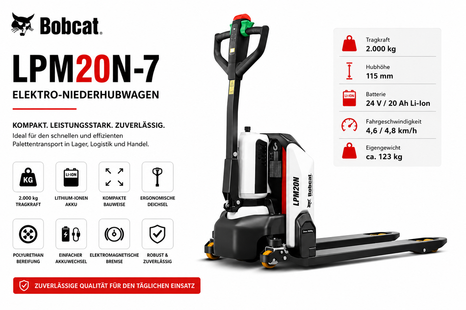Bobat Niederhubwagen LPM20N-7, 2000kg